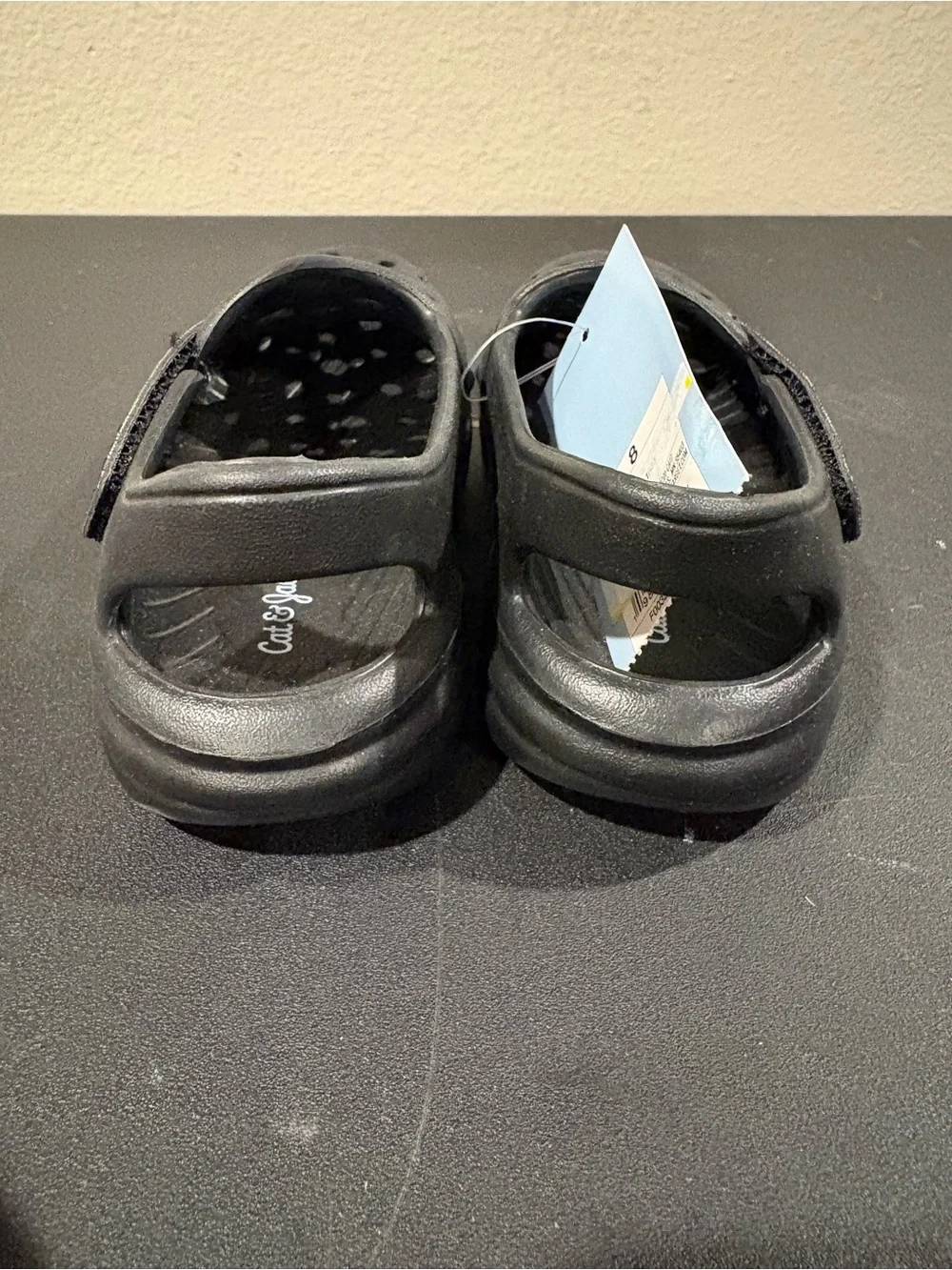 Cat & Jack Atlas Back Strap Clog Sandals Water Shoe Black  Toddler SIZE 8